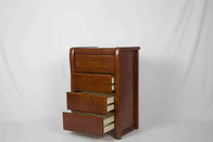 Хандкрафтед домашний деревянный ящик Нигхцтанд мебели 4 с пятном Брауна грецкого ореха