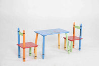 Таблица деревянного Крайон детей тематическая и набор стула, легкий для того чтобы собрать