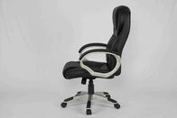 Эргономический черный исполнительный кожаный стул офиса удобный с задней частью максимума