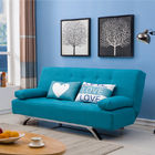 Диван-кровать облегченной голубой ткани складная для дома